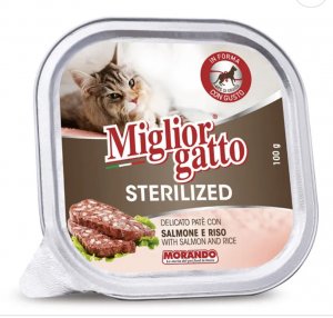 Miglior Gatto Sterilized - Pate’ - Salmone & Riso - 100gr